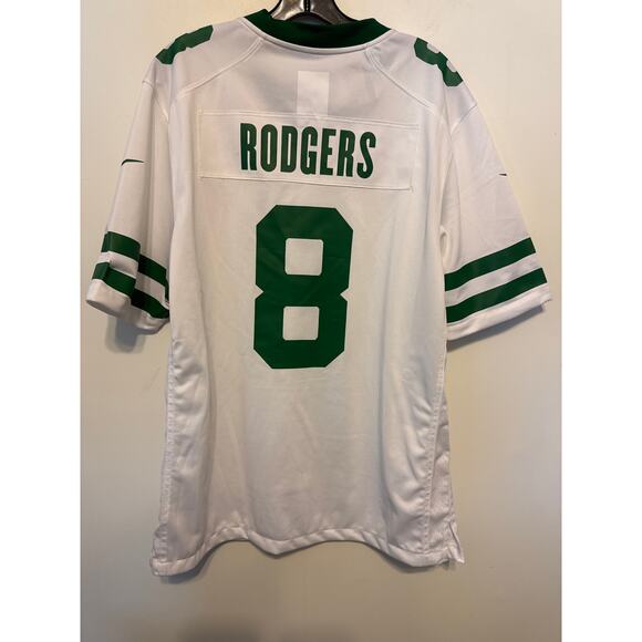 Brand New Nike Engineered Men's Size Large Aaron Rodgers Jersey Jets NFL White - Picture 4 of 10